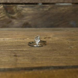 Sterling Silver Ginkgo Leaf Ring