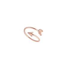 Rose Gold Colour Nickel Free Alloy Arrow Ring