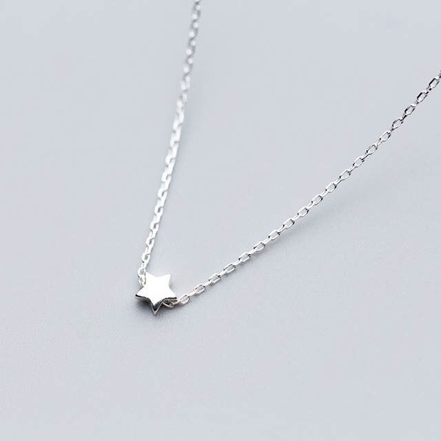 Sterling Silver Mini Star Necklace